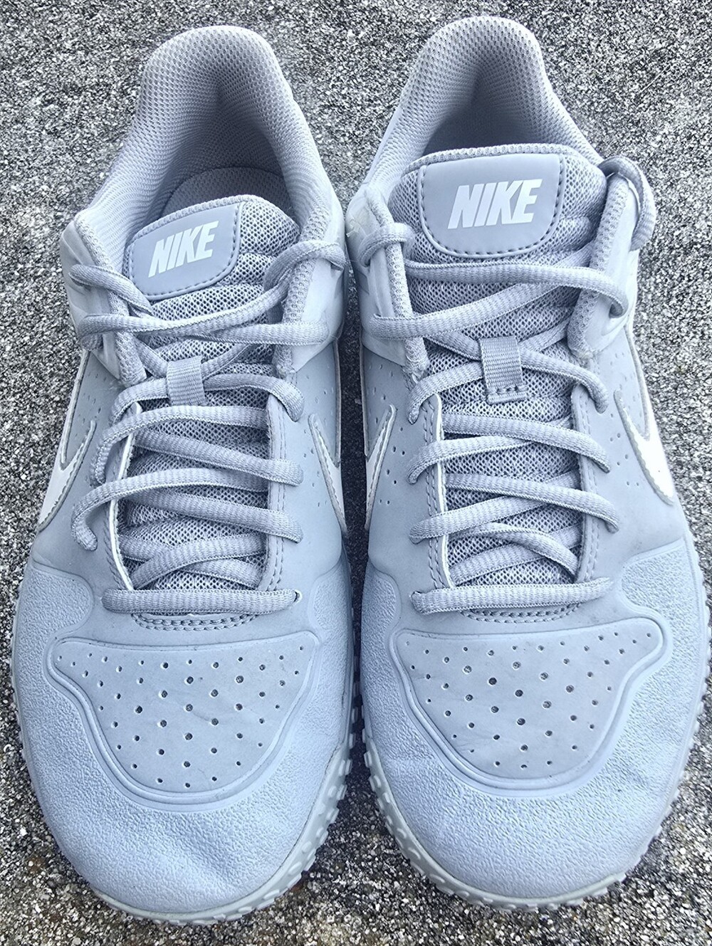 Nike Alpha Huarache Varsity Turf "Wolf Grey Baseball Men Sneaker Sz 7.5 Lunarlon